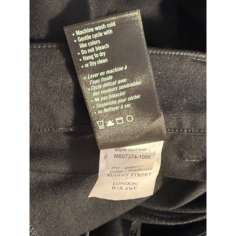 Paige Stafford Trousers Transcend Knit Black Pants 38 M807374-1086 NEW - Picture 5 of 7